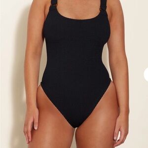 Hunza G Classic Black One-Piece Swimsuit